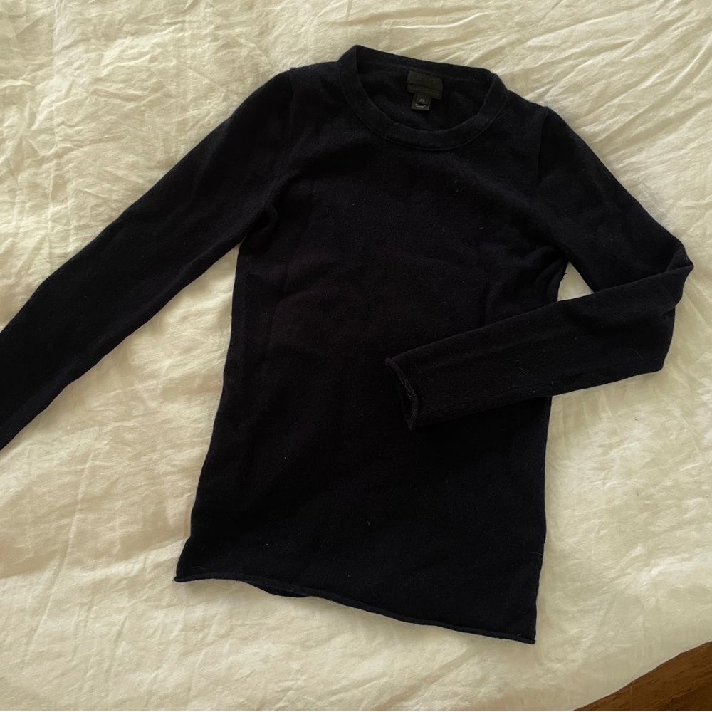 Navy Cashmere Sweater